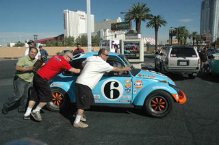 Illustration for article titled Beetleball Checkpoint #1 Amboy, California